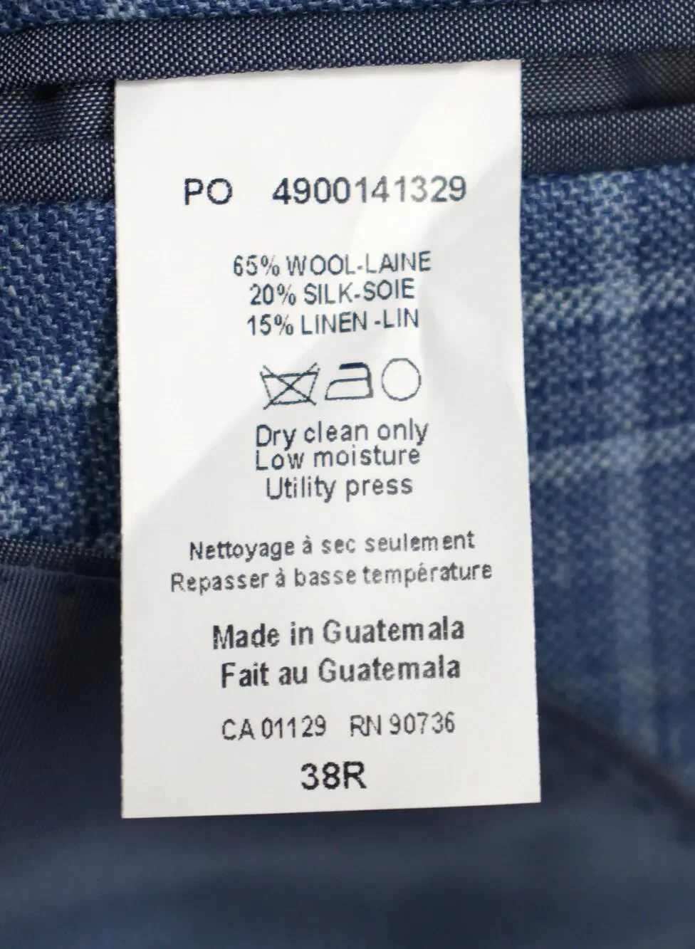 Michael Kors Blazer Mens 38 R Light Blue Plaid Wool Silk Classic Fit Sport Coat